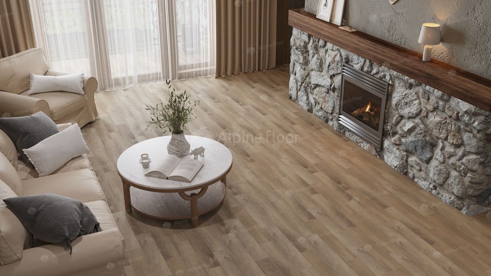Виниловая плитка "Alpine Floor" Parquet LVT Дуб Синистра (590*118*2,5 мм) — купить в Ангарске