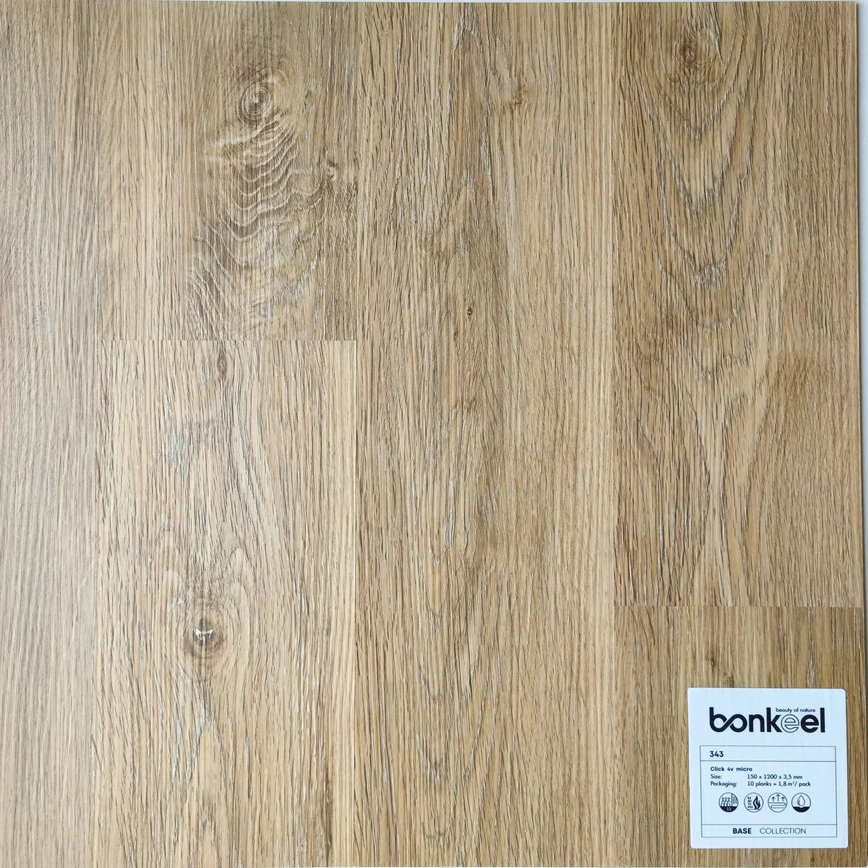 Плитка ПВХ "Bonkeel" Base New 343 (1220*150*3,5 мм) — купить в Ангарске