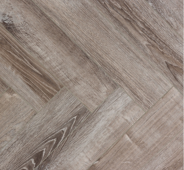 Виниловый ламинат SPC "Cronafloor" Herringbone Дуб Тулон (640*128*4,5 мм) — купить в Ангарске