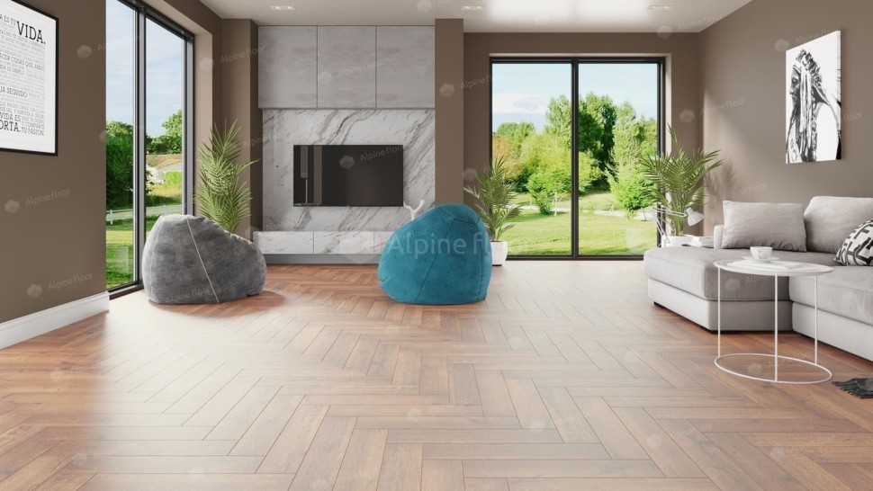 Виниловая плитка "Alpine Floor" Parquet LVT Дуб Royal (590*118*2,5 мм) — купить в Ангарске