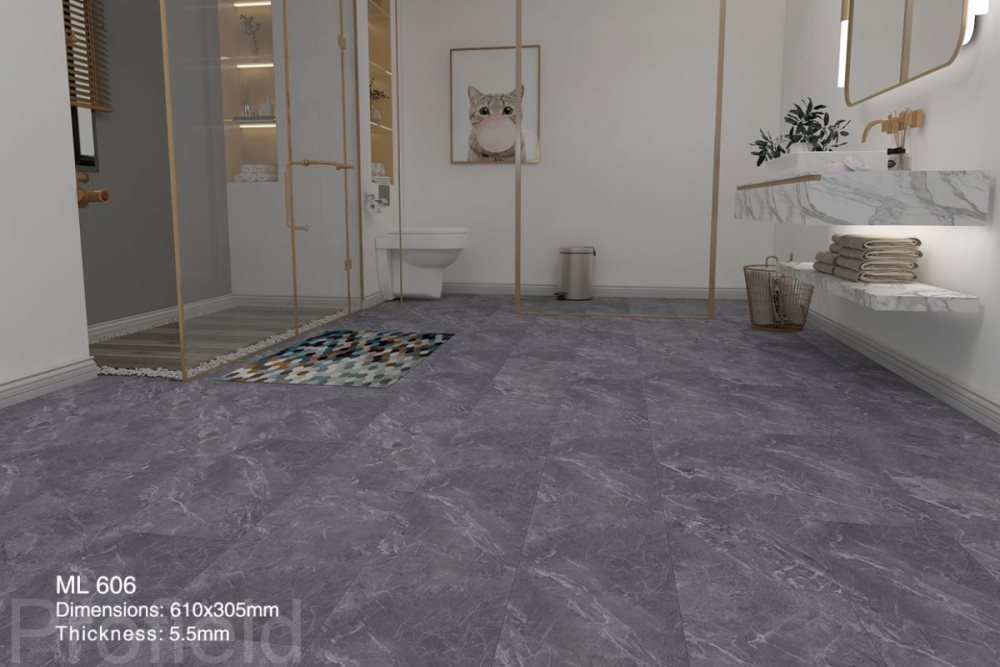 SPC ламинат "Profield" Грей марбл (305*610*5,5 мм) — купить в Ангарске