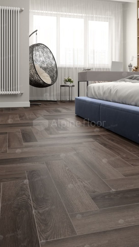 Виниловая плитка "Alpine Floor" Parquet LVT Фафнир (590*118*2,5 мм) — купить в Ангарске