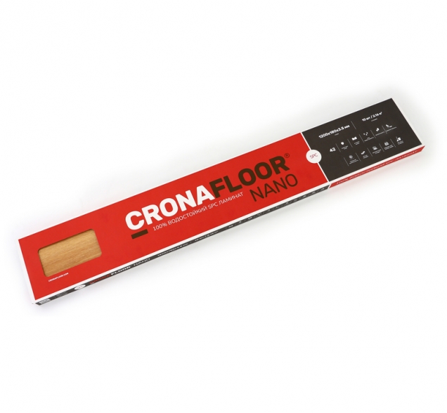 SPC ламинат "CronaFloor" Nano 4V Клен (1200*180*3,5 мм) — купить в Ангарске