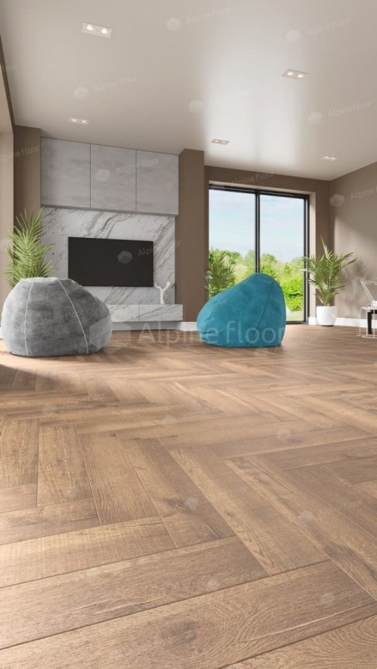 Виниловая плитка "Alpine Floor" Parquet LVT Дуб Royal (590*118*2,5 мм) — купить в Ангарске