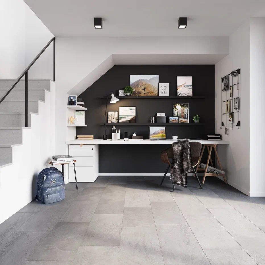 SPC ламинат "Invictus" Groovy Granite Steel (603*298*6мм) — купить в Ангарске