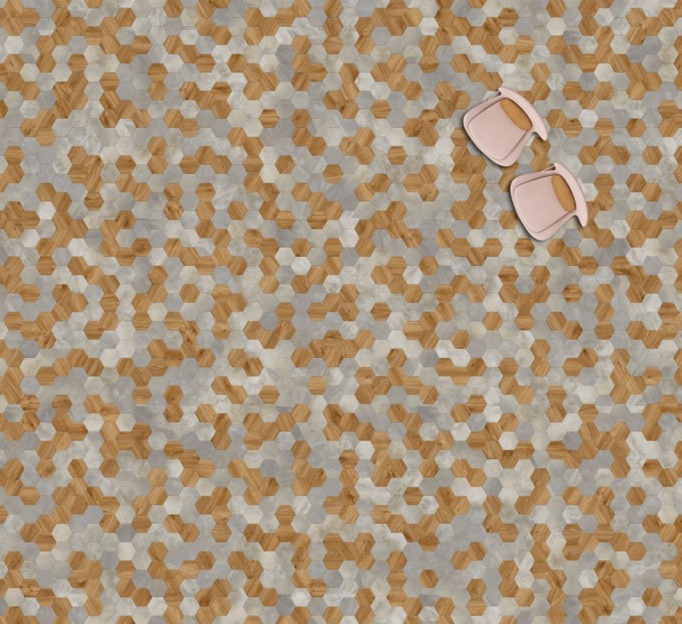 Виниловая плитка "Moduleo" Moods Hexagon 334 (226,32*196*2,5 мм) — купить в Ангарске