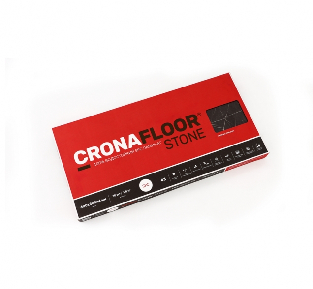 SPC ламинат "CronaFloor" Stone 4V Намиб (600*300*4 мм) — купить в Ангарске