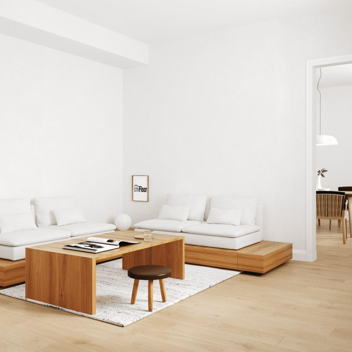 Виниловое напольное покрытие ScandiWood 19 Дуб Шампань (180*1220*5 мм) — купить в Ангарске