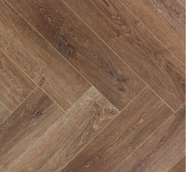 Виниловый ламинат SPC "Cronafloor" Herringbone Дуб Тулуза (640*128*4,5 мм) — купить в Ангарске