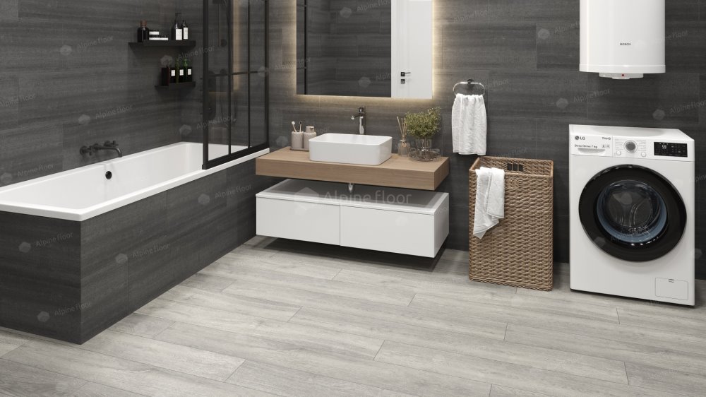 SPC Ламинат "Alpine Floor" Дуб платина (1524*180*8 мм) — купить в Ангарске