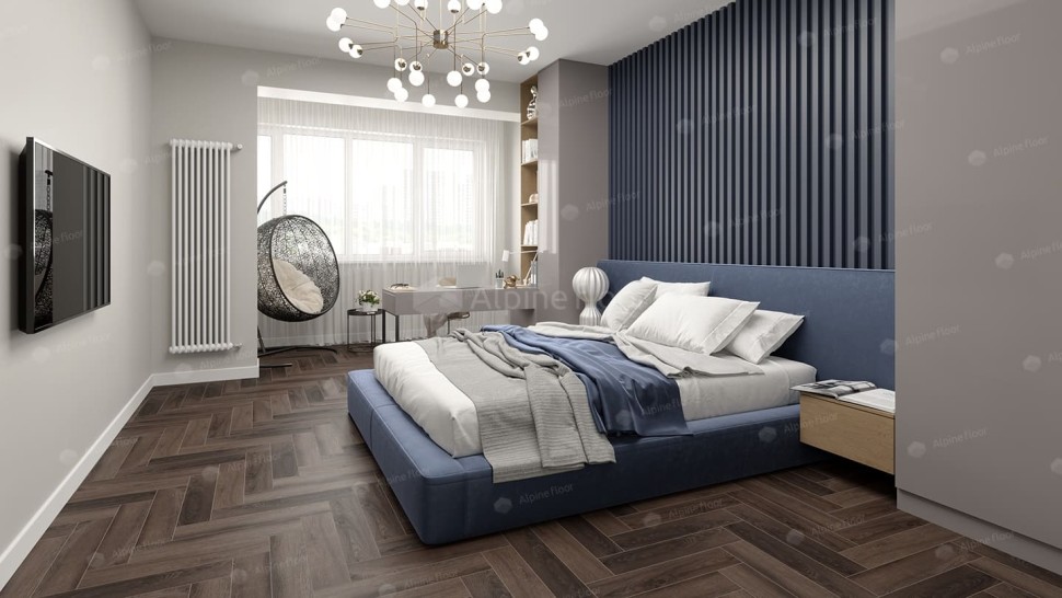 Виниловая плитка "Alpine Floor" Parquet LVT Фафнир (590*118*2,5 мм) — купить в Ангарске