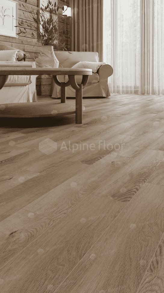 Виниловый ламинат "Alpine Floor" Parquet Light Дуб Синистра (600*125*4 мм) — купить в Ангарске