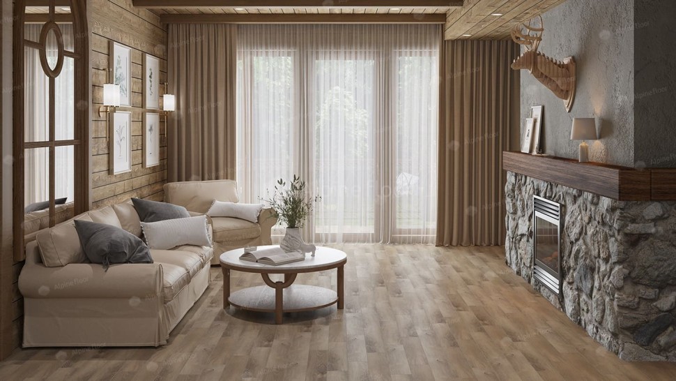Виниловая плитка "Alpine Floor" Parquet LVT Дуб Синистра (590*118*2,5 мм) — купить в Ангарске