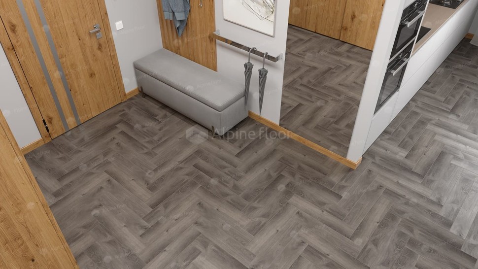 Виниловая плитка "Alpine Floor" Parquet LVT Дуб Мерга (590*118*2,5 мм) — купить в Ангарске