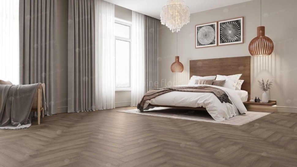 Виниловая плитка "Alpine Floor" Parquet LVT Дуб Насыщенный (590*118*2,5 мм) — купить в Ангарске