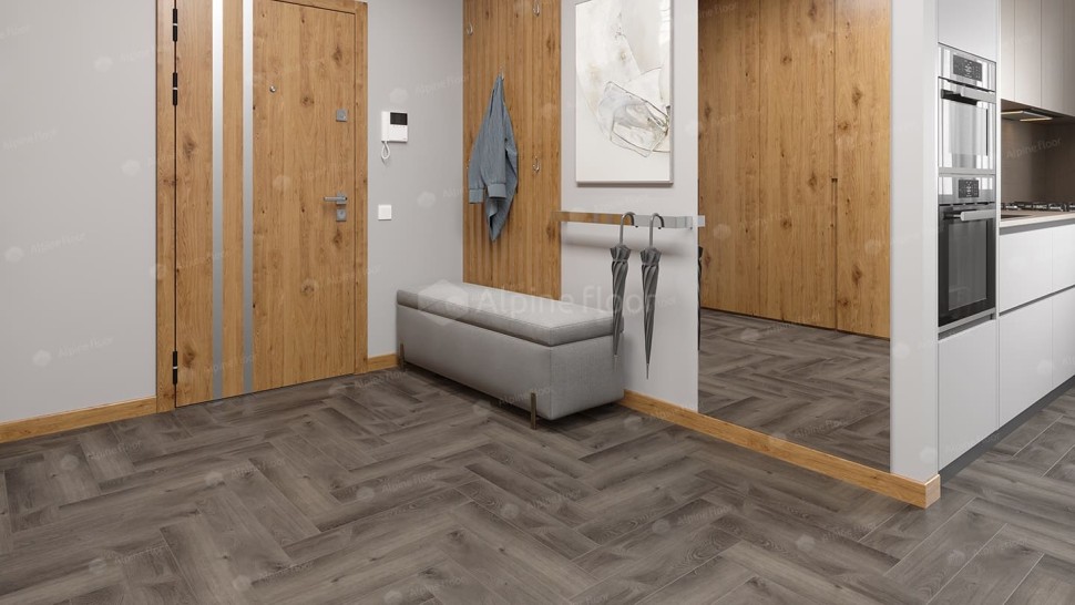 Виниловая плитка "Alpine Floor" Parquet LVT Дуб Мерга (590*118*2,5 мм) — купить в Ангарске