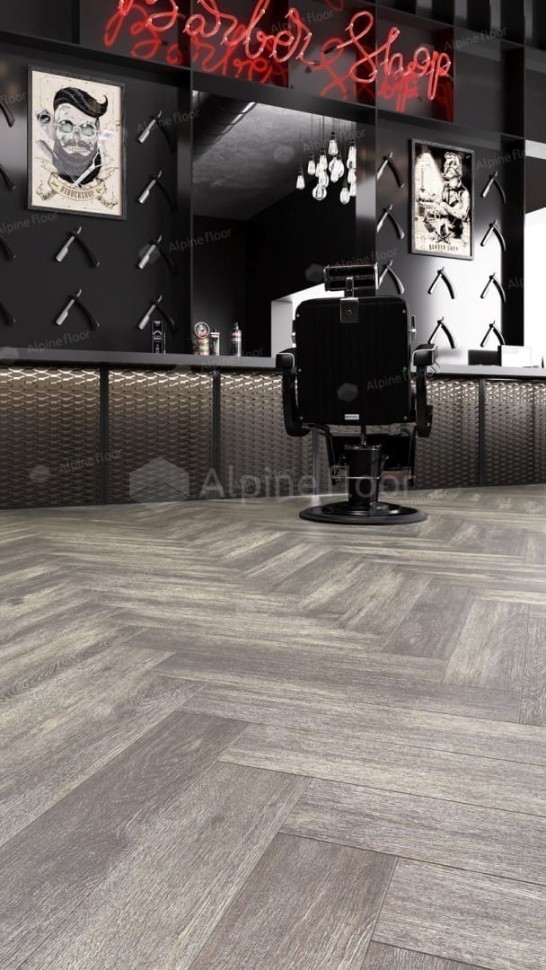 Виниловая плитка "Alpine Floor" Parquet LVT Венге Грей (590*118*2,5 мм) — купить в Ангарске