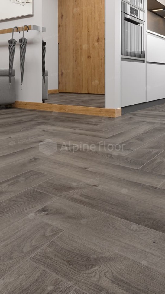 Виниловая плитка "Alpine Floor" Parquet LVT Дуб Мерга (590*118*2,5 мм) — купить в Ангарске