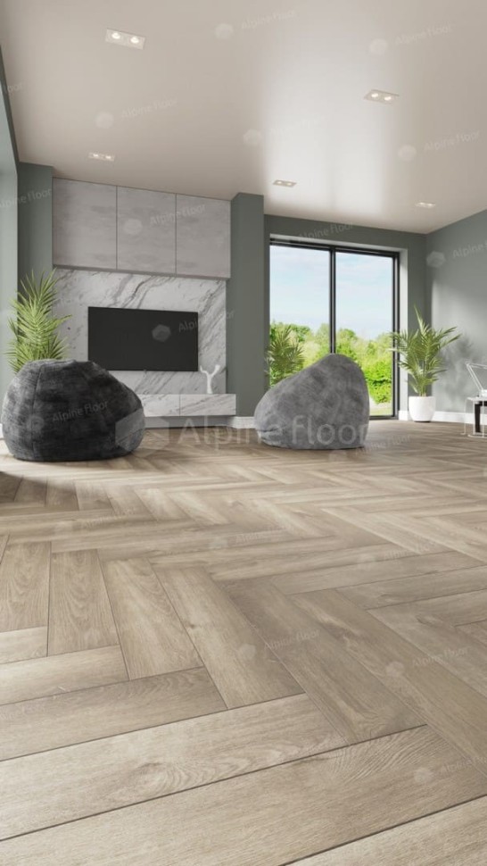 Виниловая плитка "Alpine Floor" Parquet LVT Дуб Натуральный Отбеленный (590*118*2,5 мм) — купить в Ангарске