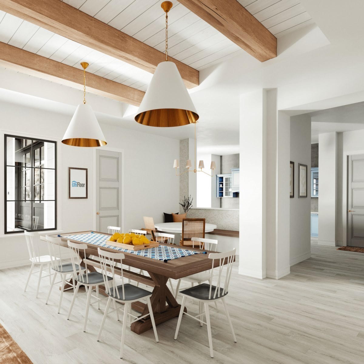 Виниловое напольное покрытие ScandiWood 05 Дуб Ледяной (180*1220*5 мм) — купить в Ангарске