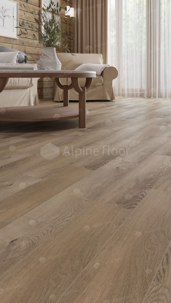 Виниловая плитка "Alpine Floor" Parquet LVT Дуб Синистра (590*118*2,5 мм) — купить в Ангарске
