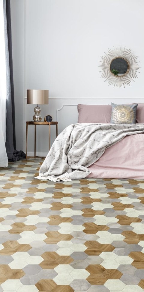 Виниловая плитка "Moduleo" Moods Hexagon 351 (226,32*196*2,5 мм) — купить в Ангарске