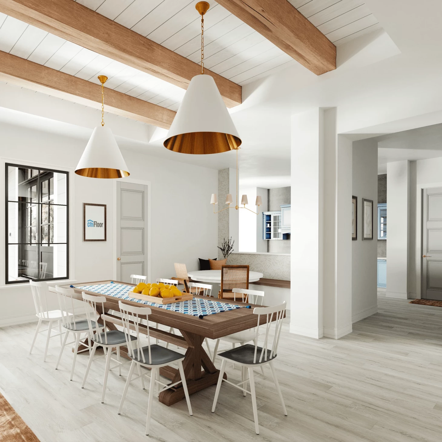 SPC плитка для пола Дуб Ледяной (1220*180*4 мм) — купить в Ангарске