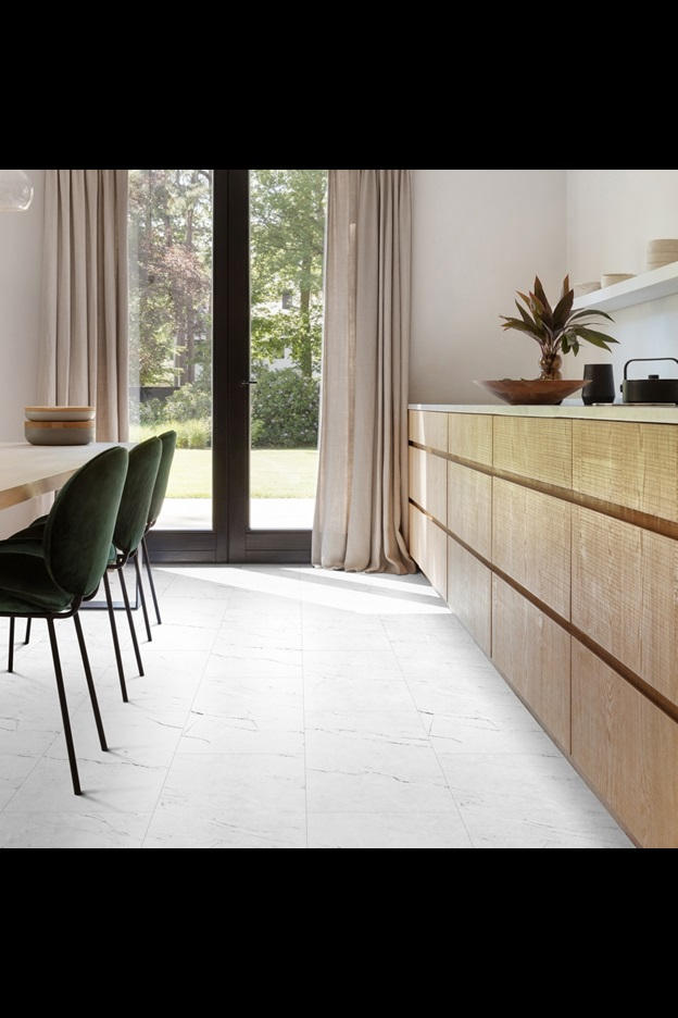 Замковая ПВХ плитка Carrara Marble 112 (610*303*5 мм) — купить в Ангарске