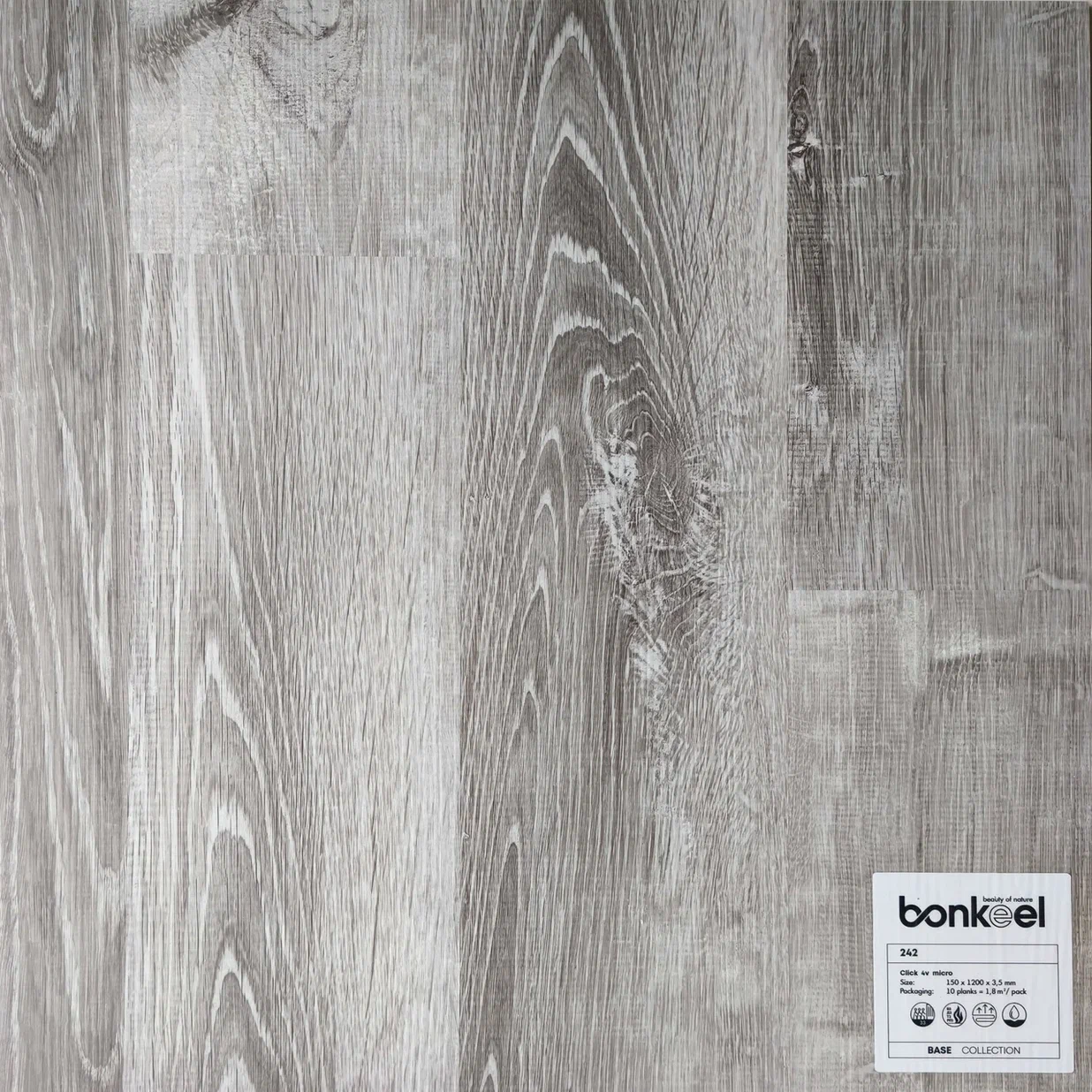 Плитка ПВХ "Bonkeel" Base New 242 (1220*150*3,5 мм) — купить в Ангарске