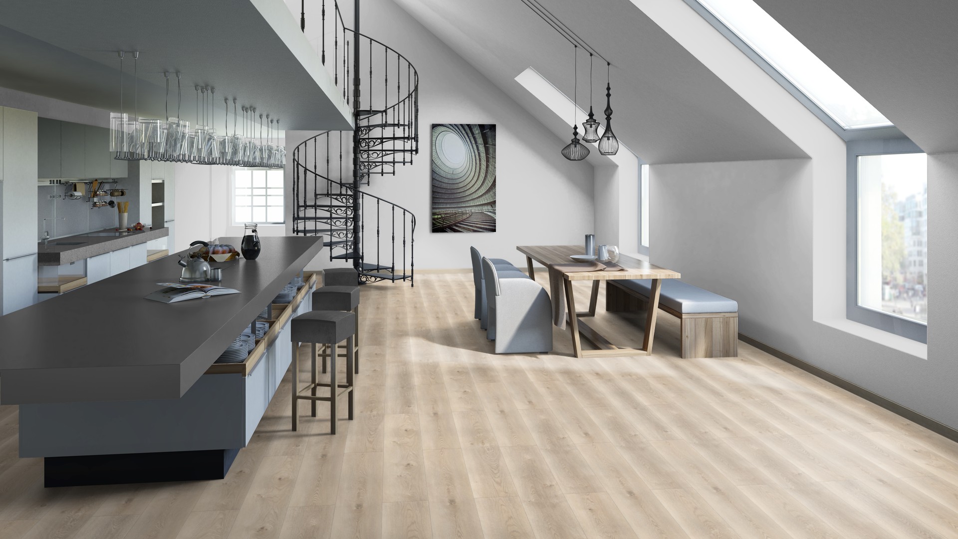 SPC ламинат "Tarkett" Deep House Sean (1400*225*4,6 мм) — купить в Ангарске