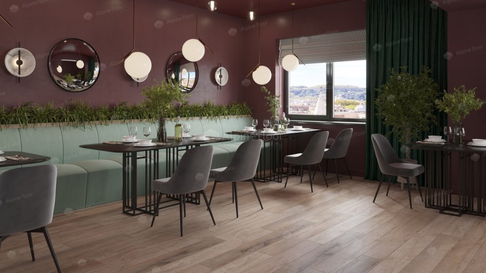 SPC Ламинат "Alpine Floor" Дуб персиковый (1220*183*8 мм) — купить в Ангарске