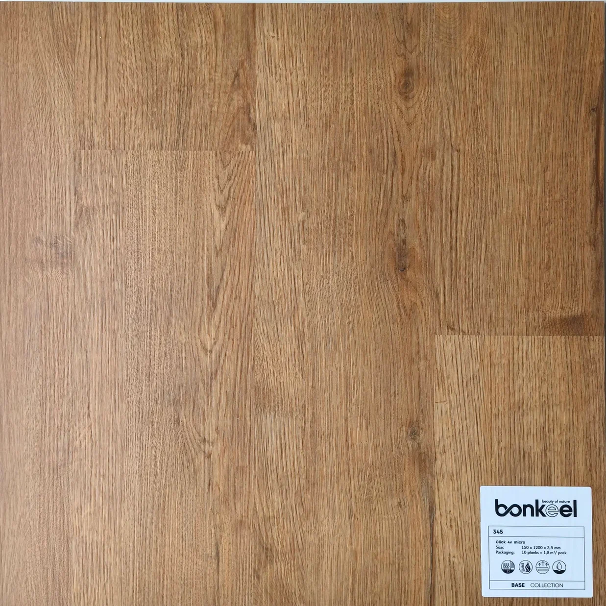 Плитка ПВХ "Bonkeel" Base New 345 (1220*150*3,5 мм) — купить в Ангарске