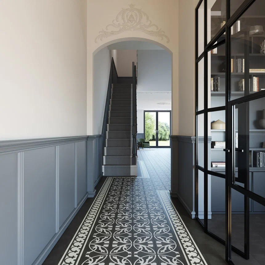 Кварцвиниловая плитка "Invictus" Victorian Deco Charcoal (229*229*2,5мм) — купить в Ангарске