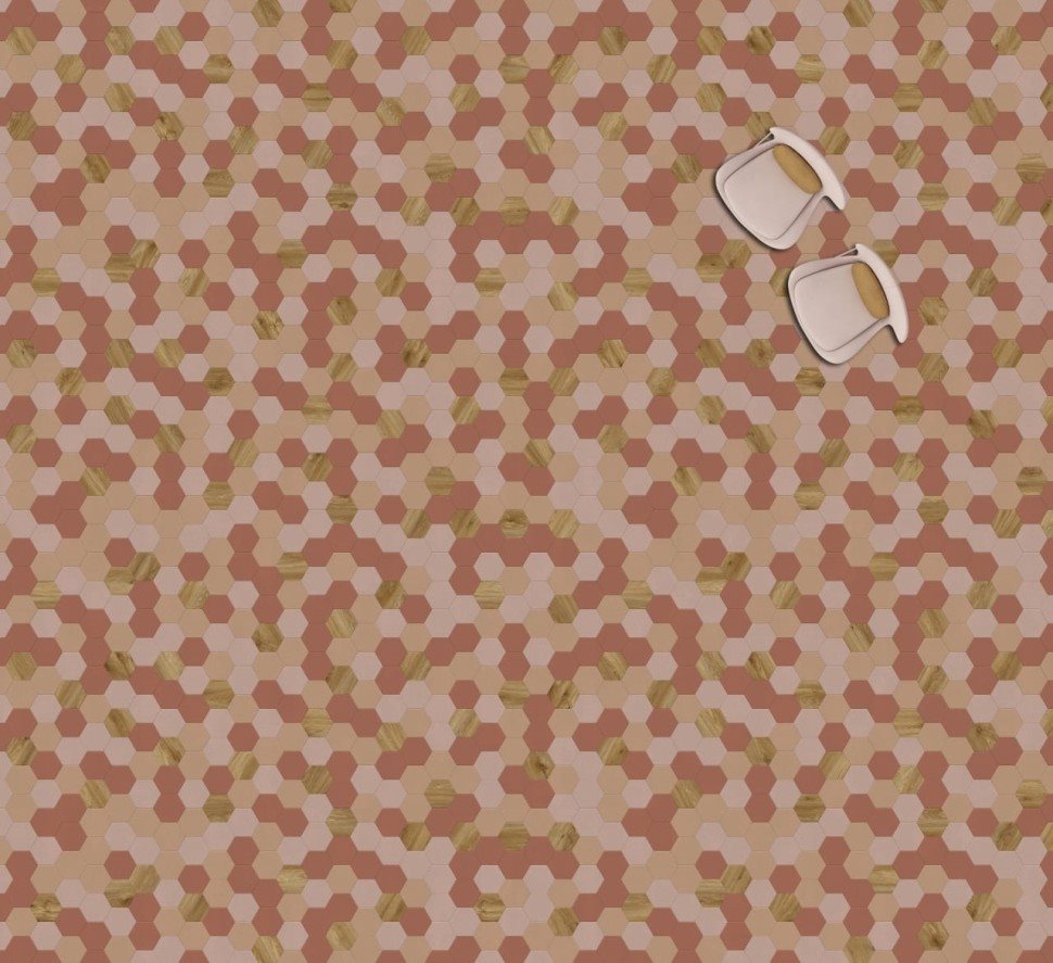 Виниловая плитка "Moduleo" Moods Hexagon 350 (226,32*196*2,5 мм) — купить в Ангарске