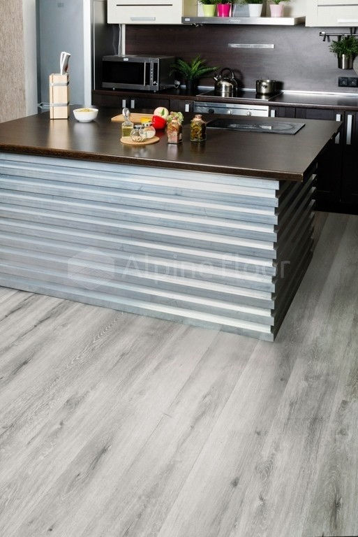 Замковая ПВХ плитка "Alpine Floor" Ясень Серый  (1220*183*4мм) — купить в Ангарске