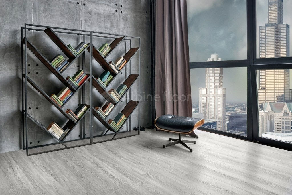 Замковая ПВХ плитка Секвойя Снежная  (1219*184*3,2мм) — купить в Ангарске